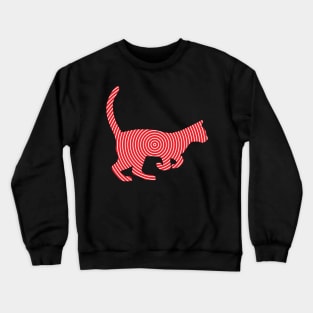 Cat Line Art Crewneck Sweatshirt